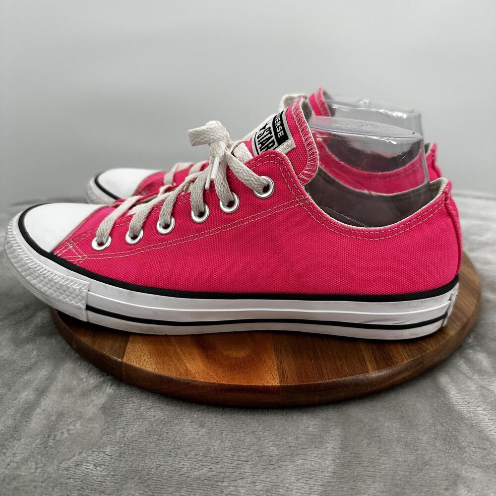 Converse All Star Shoes Womens Size 9 Pink Low Top Classic Canvas Lace Up - Picture 4 of 11